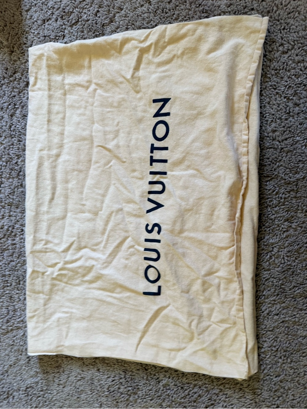 Louis Vuitton Beige Dust Bag big size